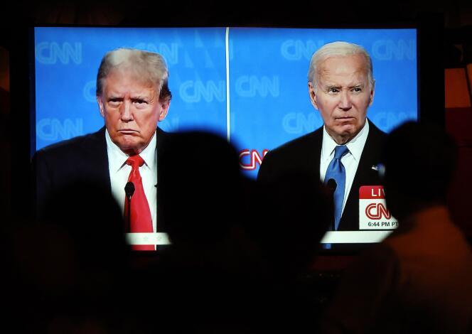 Americans Across The Nation Watch The First Presidential Debate Between Joe Biden And Donald Trump