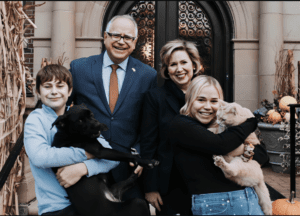 Governon Tim Walz and his loving kids